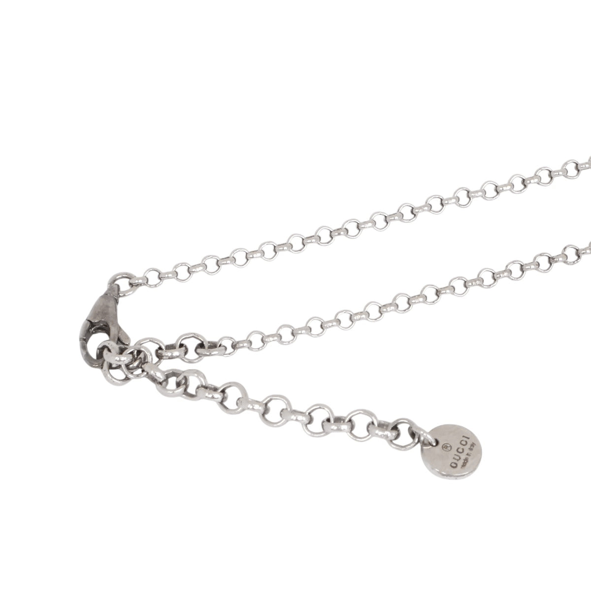 Gucci 455535 Silver Interlocking Necklace