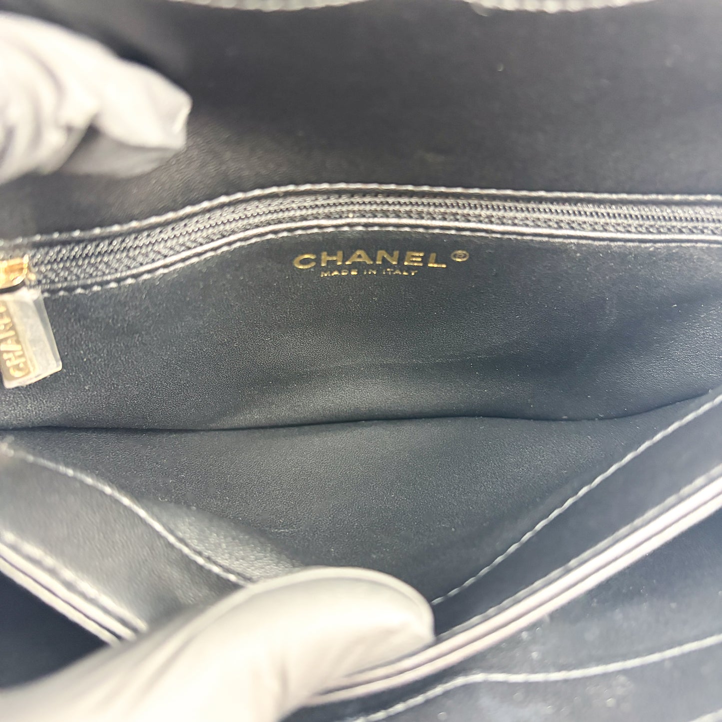 Chanel Trendy CC Small Top Handle Bag Gold Hardware Black Built-in Chip