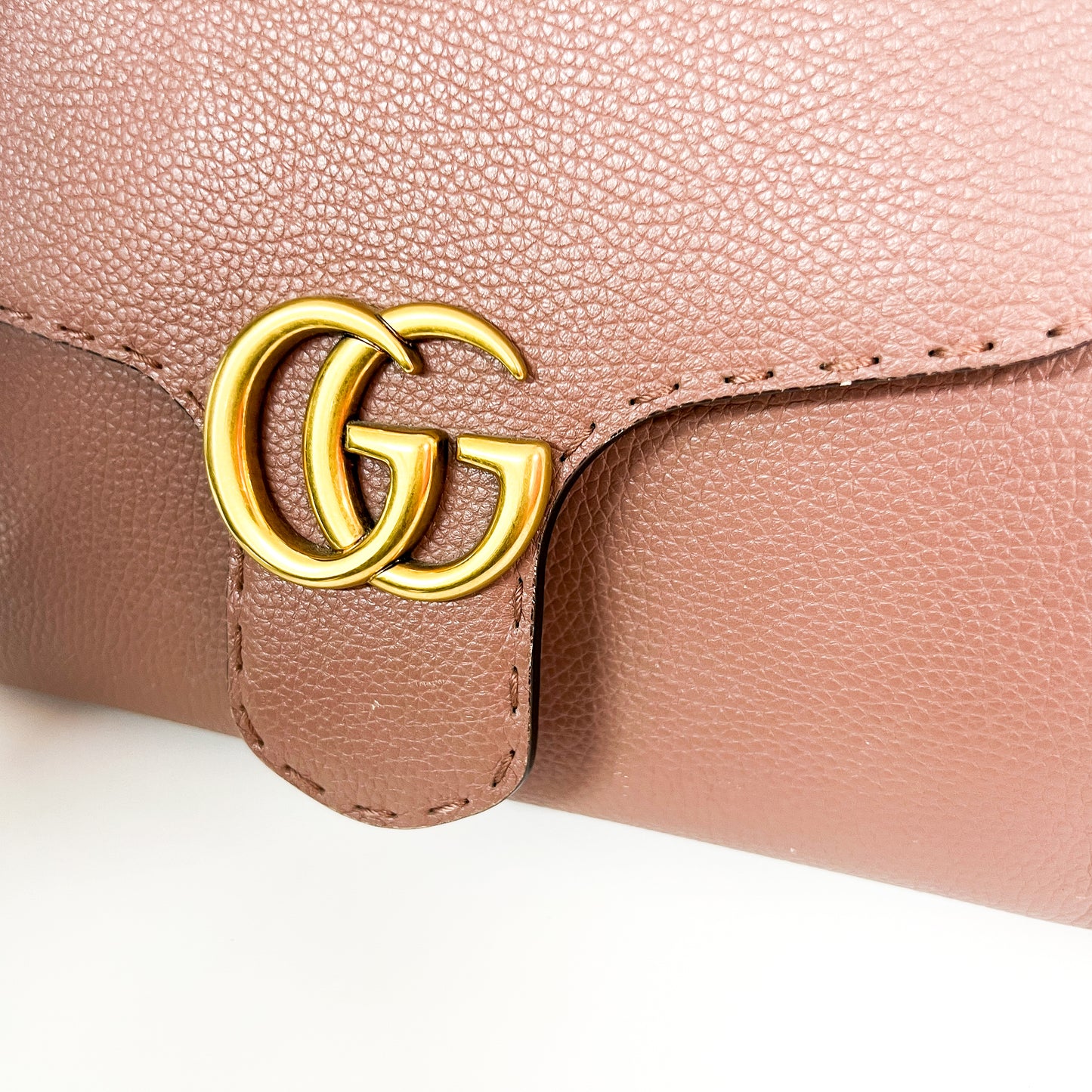 Gucci GG Marmont Mini Top Handle Bag Dusty Pink