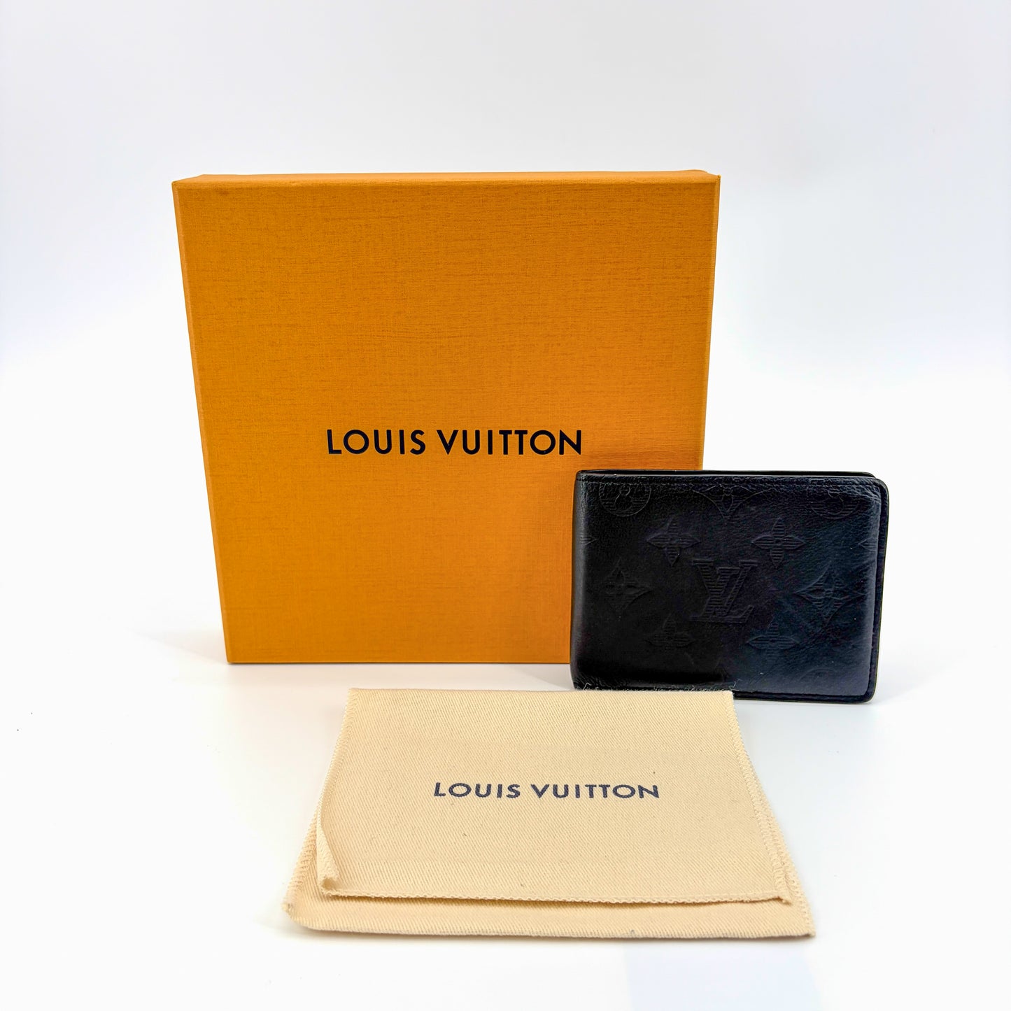 Louis Vuitton Monogram Shadow Multiple Wallet Black
