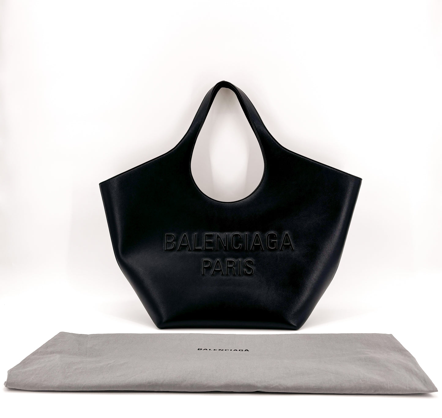 Balenciaga Mary-Kate Leather Medium Tote Bag Black