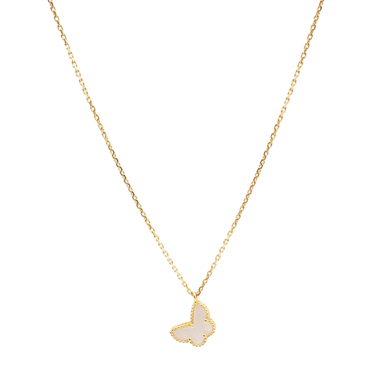 Van Cleef & Arpels ARF69300 Yellow Gold Butterfly Sweet Necklace