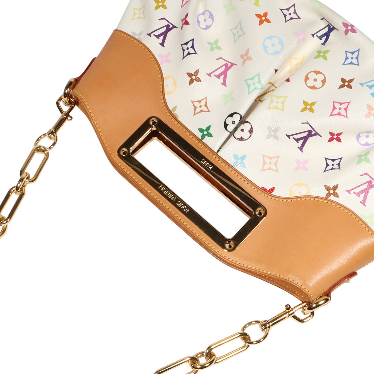 Louis Vuitton M40256 Multi White Judy MM Shoulder Bag