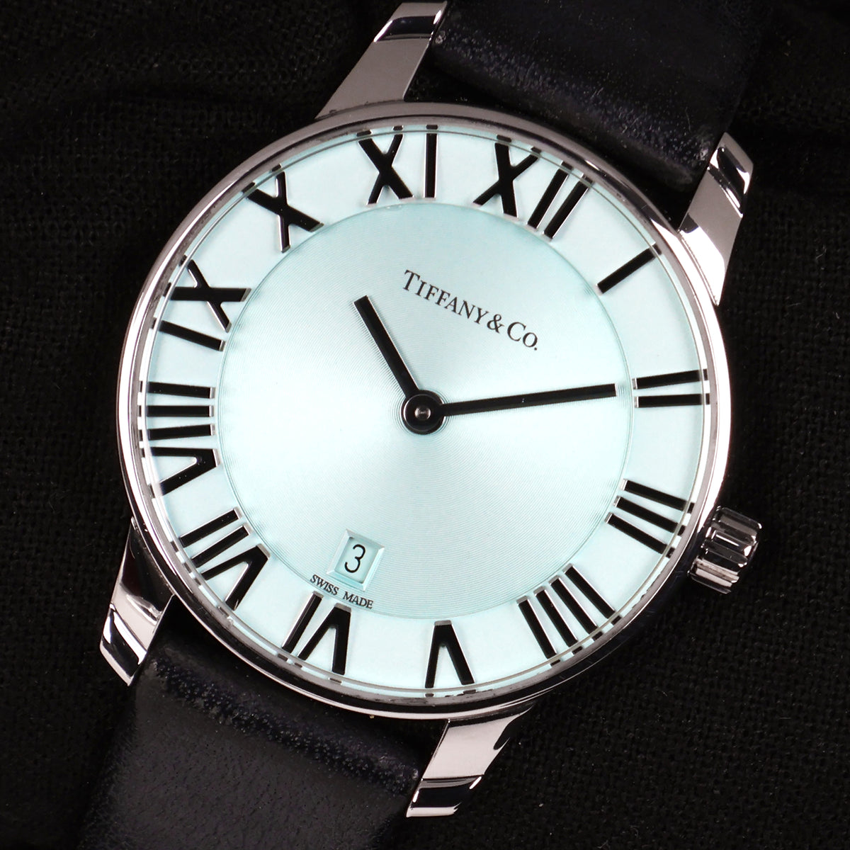 Tiffany 63452785 Atlas Quartz Leather Band Watch