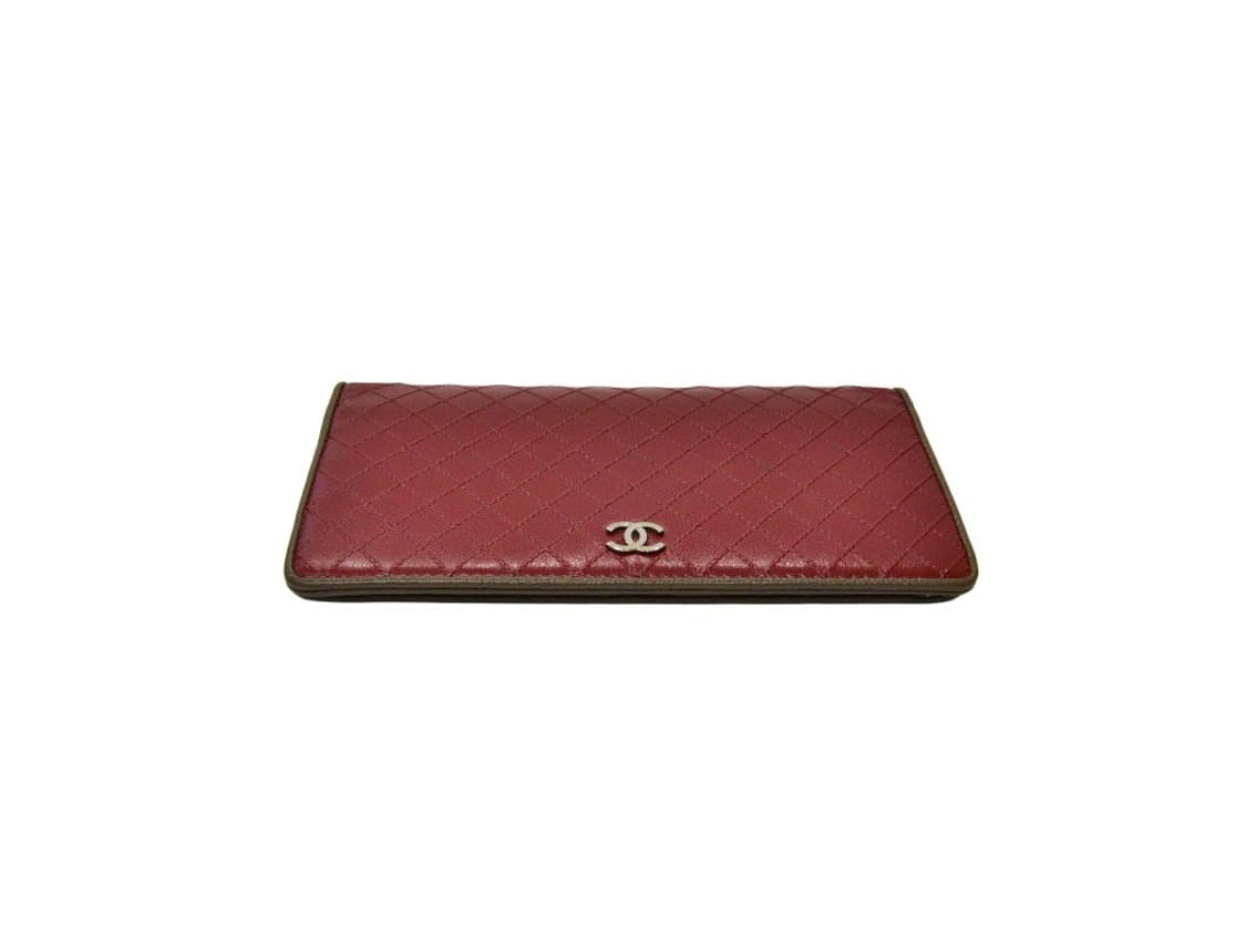 Chanel lambskin long wallet