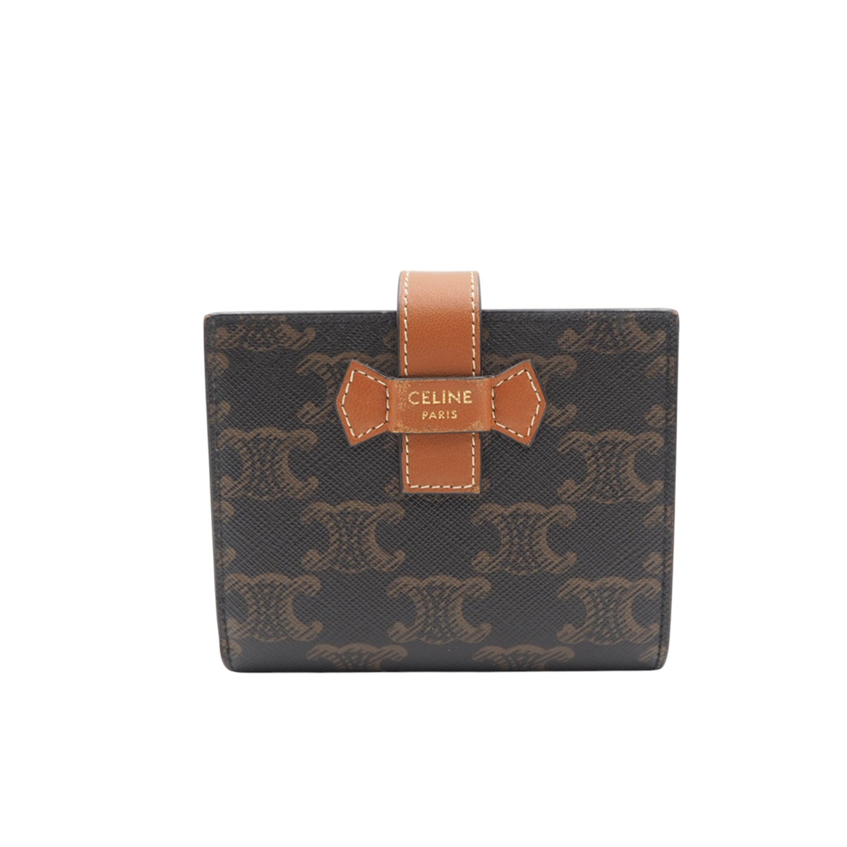 Celine 10H262DB704LU Triomphe Strap Wallet