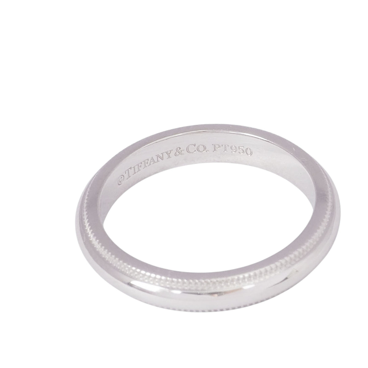 Tiffany Platinum Milgrain Ring