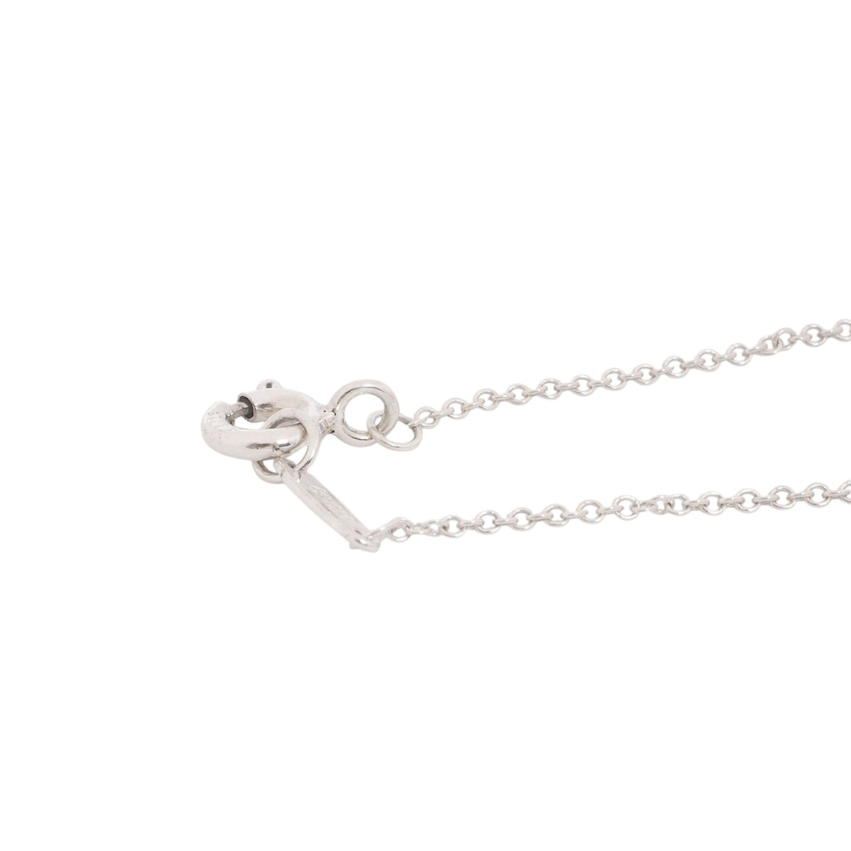 Tiffany silver circle necklace