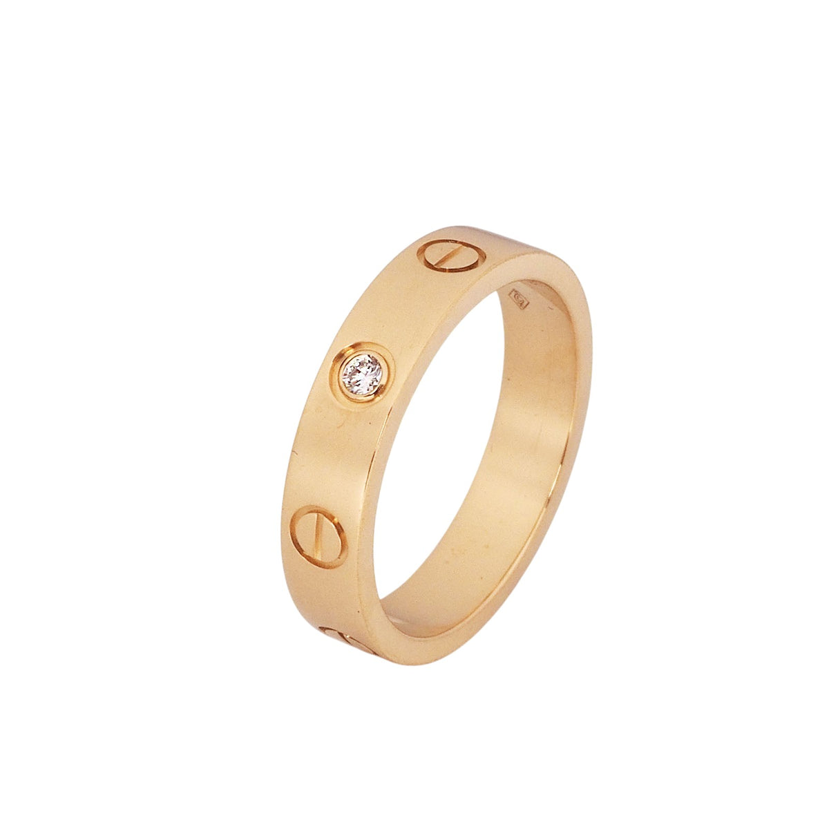 Cartier B4056150 Yellow Gold Diamond Love Mini Ring