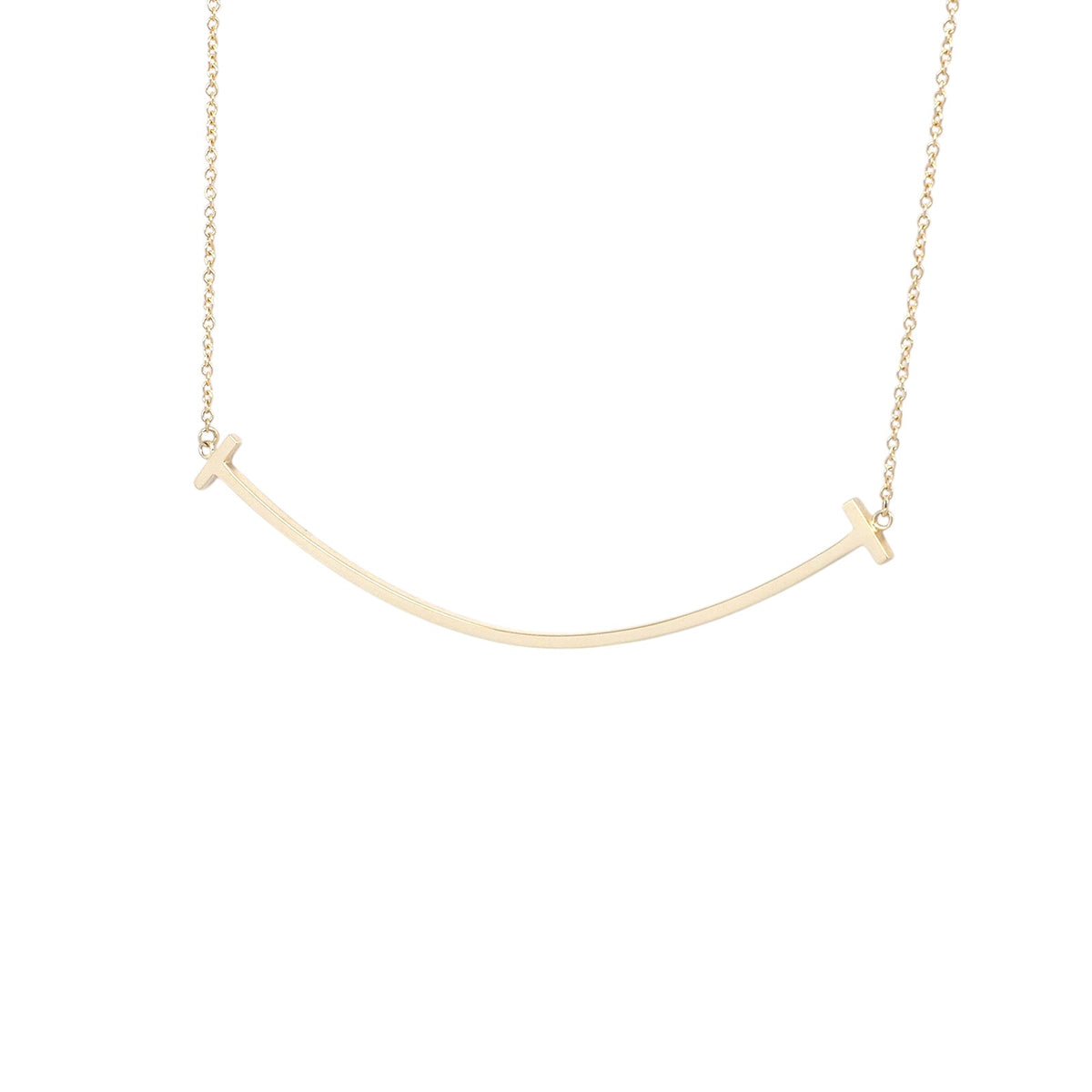 Tiffany Yellow Gold Smile Large Necklace
