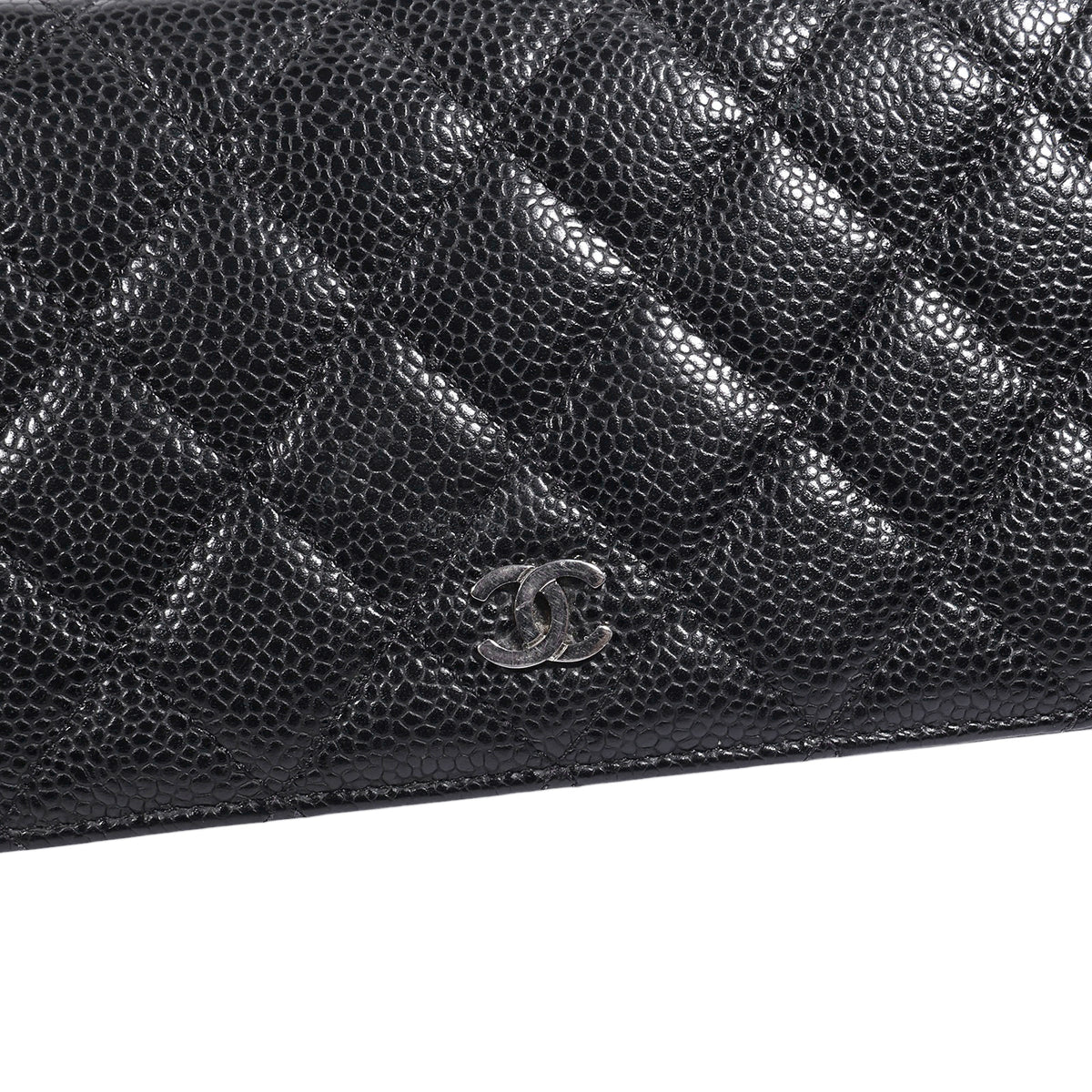 Chanel caviar long wallet