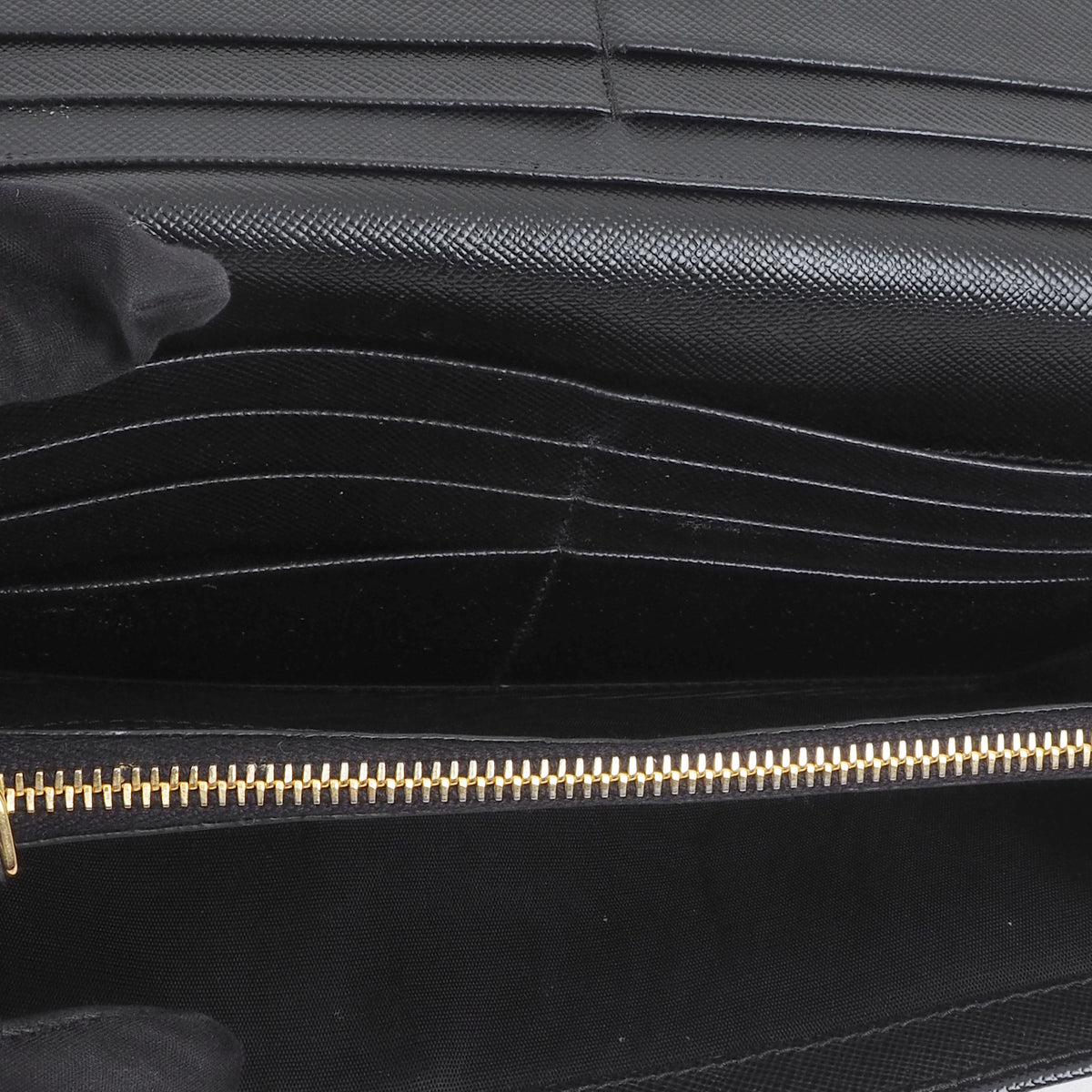 Prada 1M1132 Saffiano long wallet
