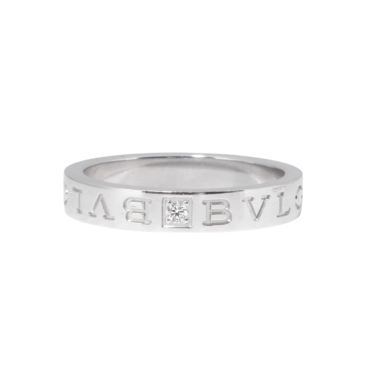 Bulgari 339996 White Gold BB Diamond Ring