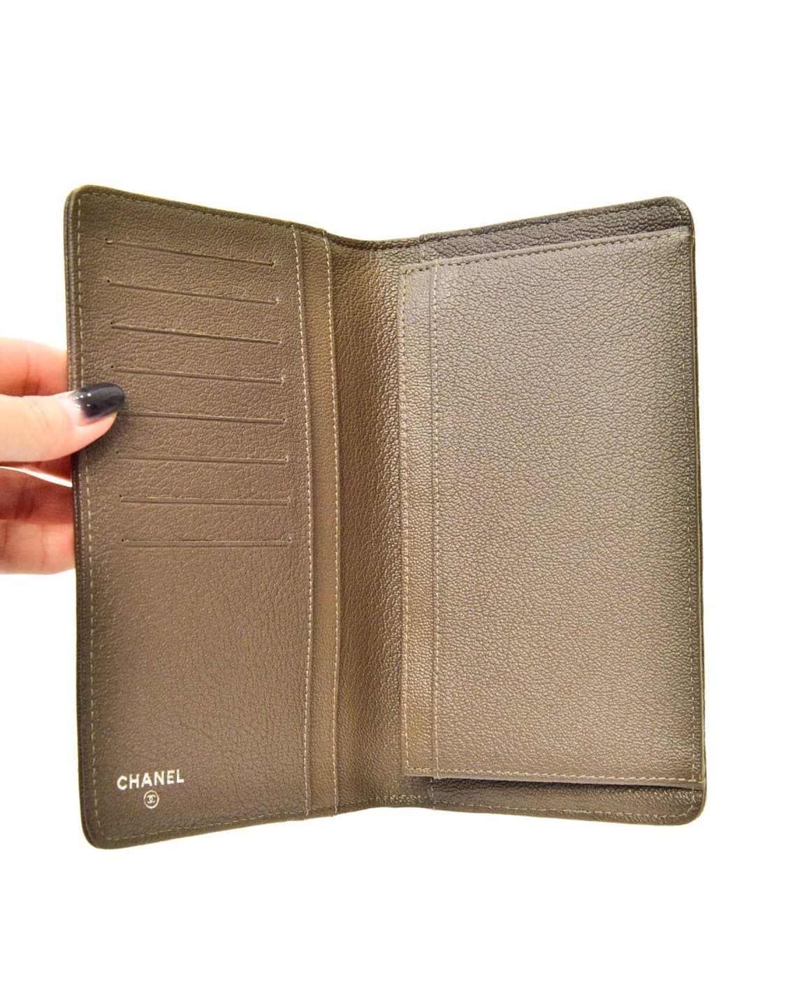 Chanel lambskin long wallet