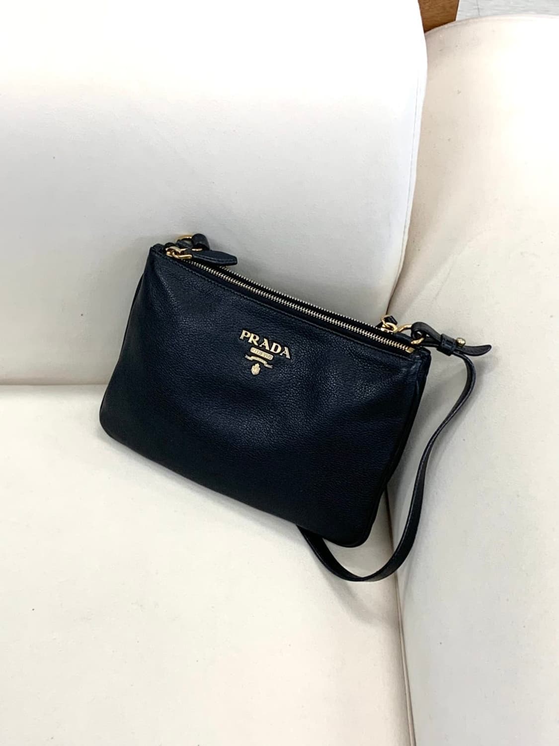 Prada Vitello Daino Crossbody Bag