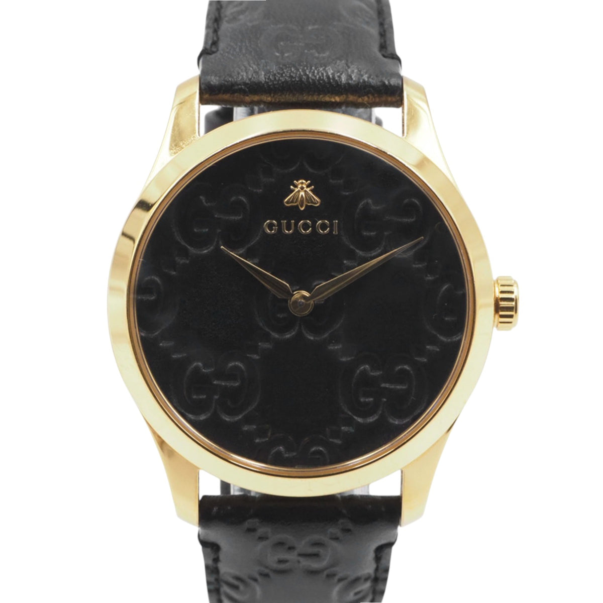 Gucci YA1264034 Timeless Quartz Leather Band Watch