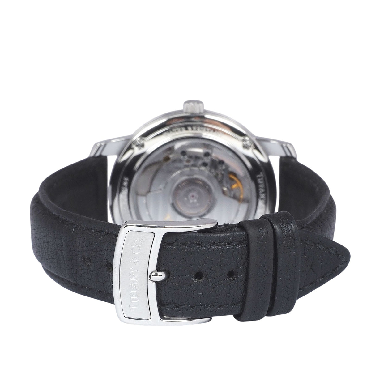Tiffany & Co. Mark Skeleton Automatic Leather Band Watch