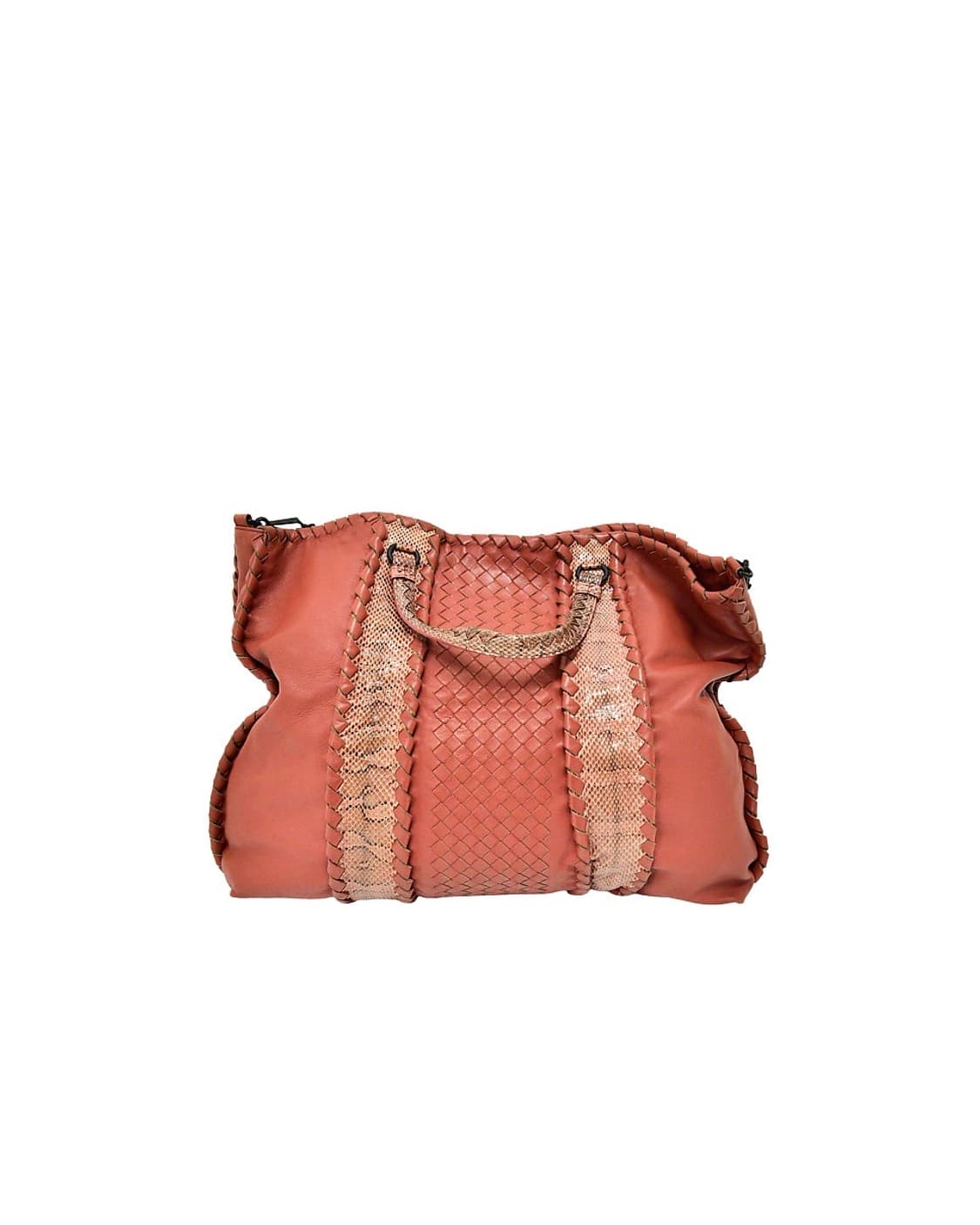 Bottega Veneta Lizard Stitch Two-Way Bag