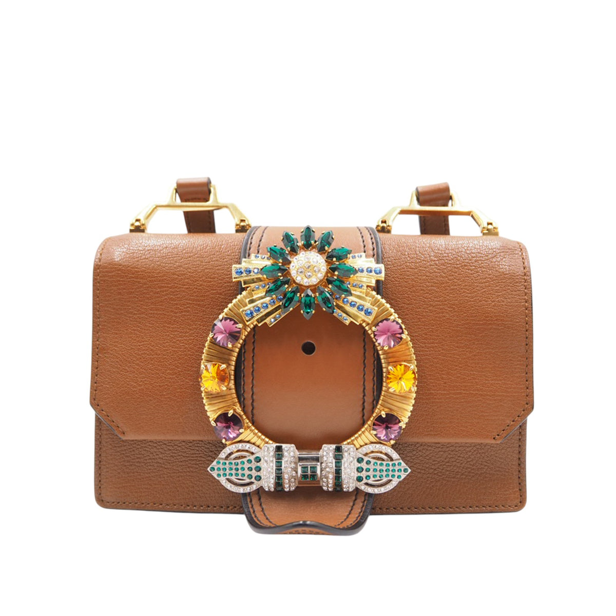Miu Miu 5BH609 Crystal Crossbody Bag