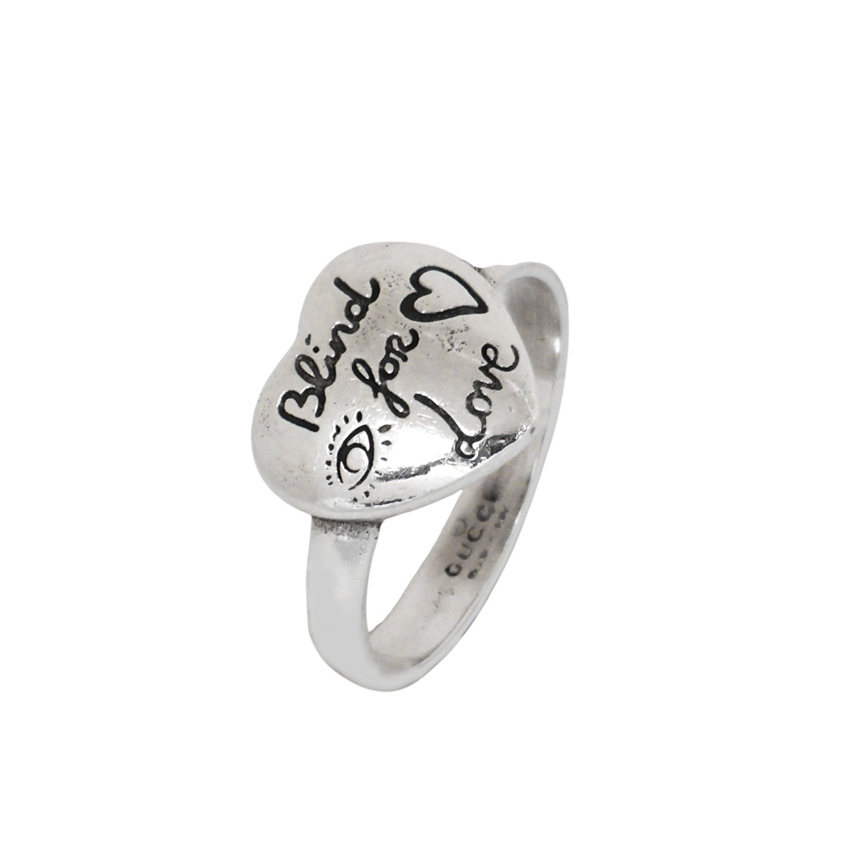 Gucci 499937 Blind for Love Silver Ring
