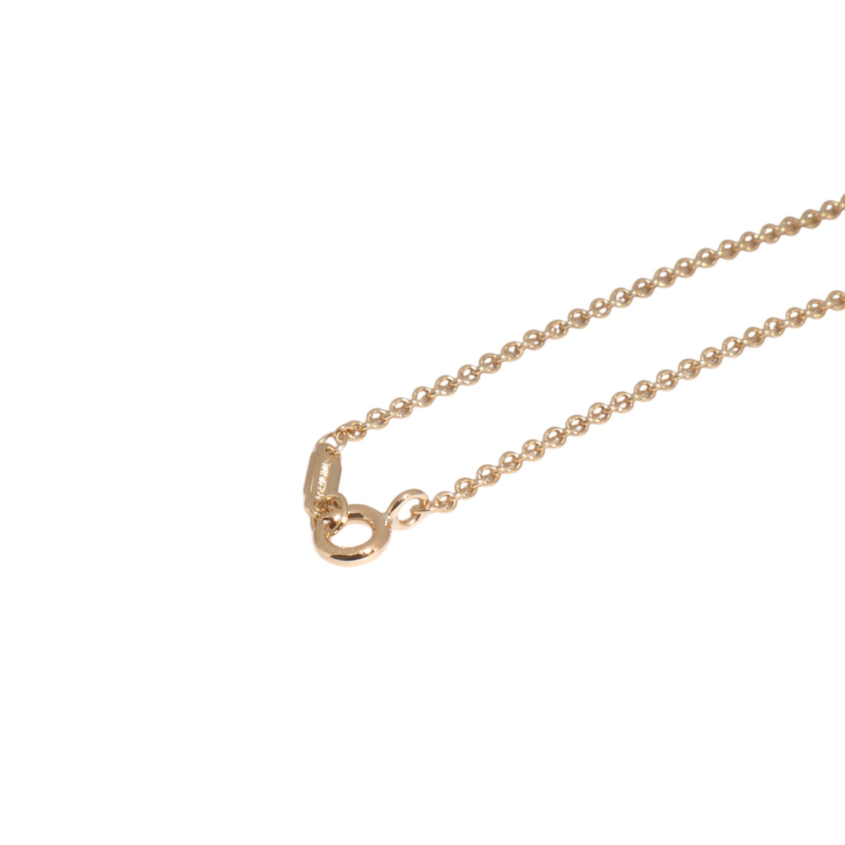 Tiffany yellow gold tag chain necklace