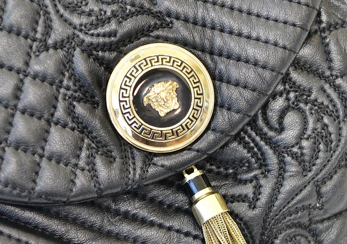 Versace Vanitas Quilted Shoulder Bag