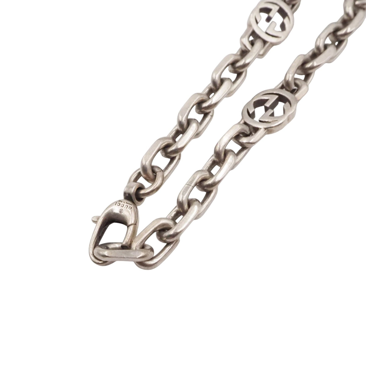 Gucci 620798 Silver Interlocking Bracelet