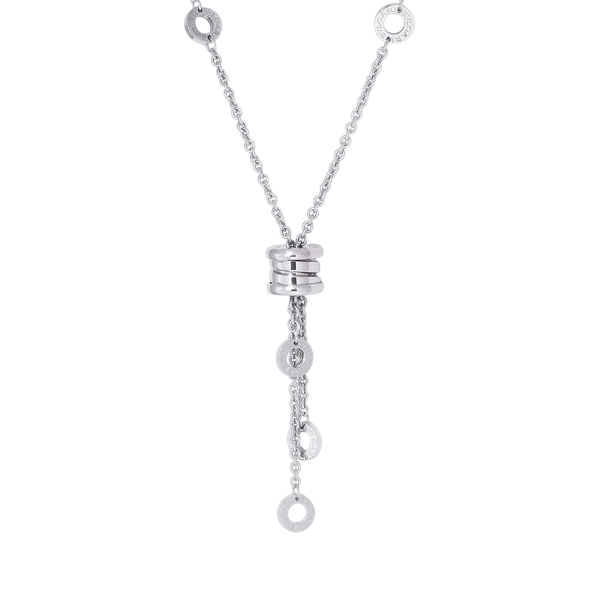 Bulgari 341469 White Gold B.Zero1 Element Necklace