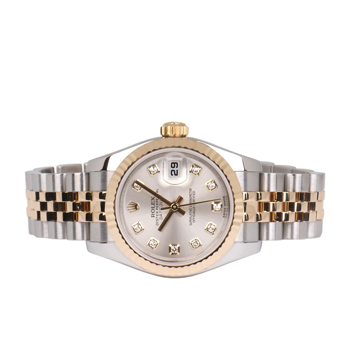 Rolex 179173 Dayjust Yellow Gold Two-Tone Diamond Watch