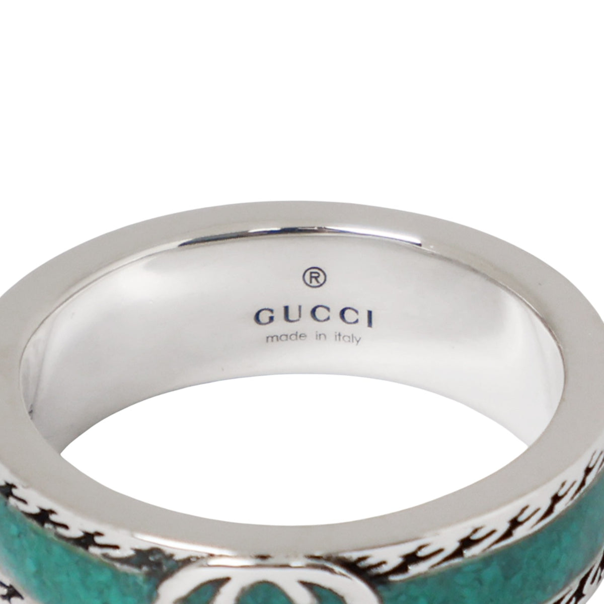 Gucci silver interlocking ring