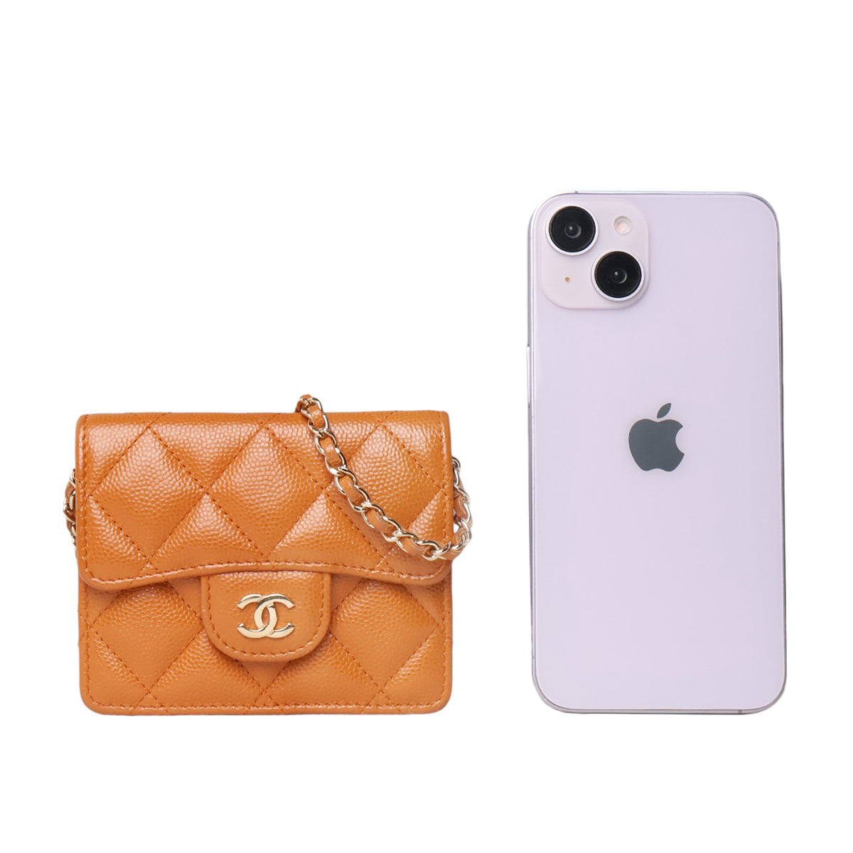 Chanel AP1730 Caviar Accordion Crossbody Wallet