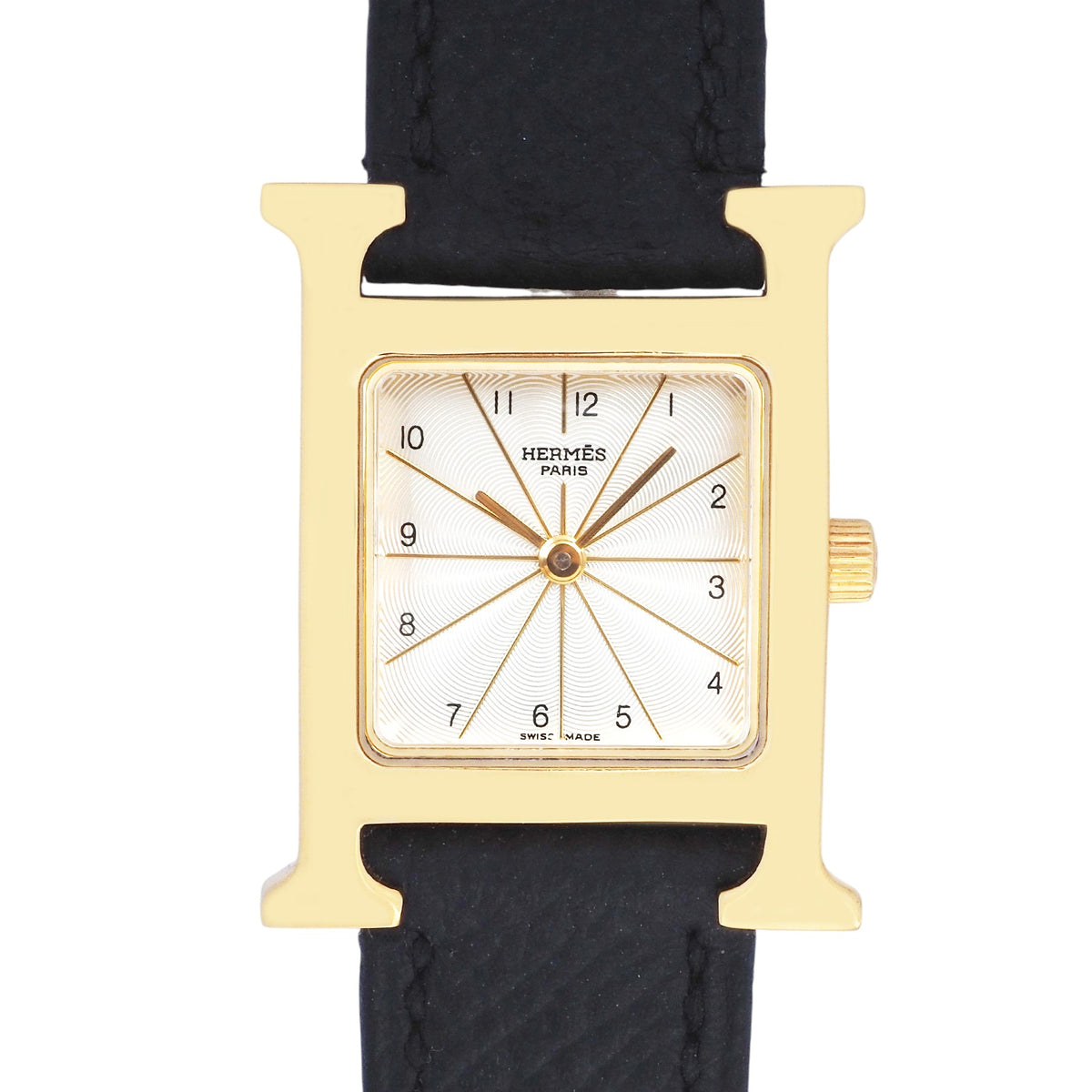 Hermès HH1.201 H-Hour Quartz Leather Band Watch
