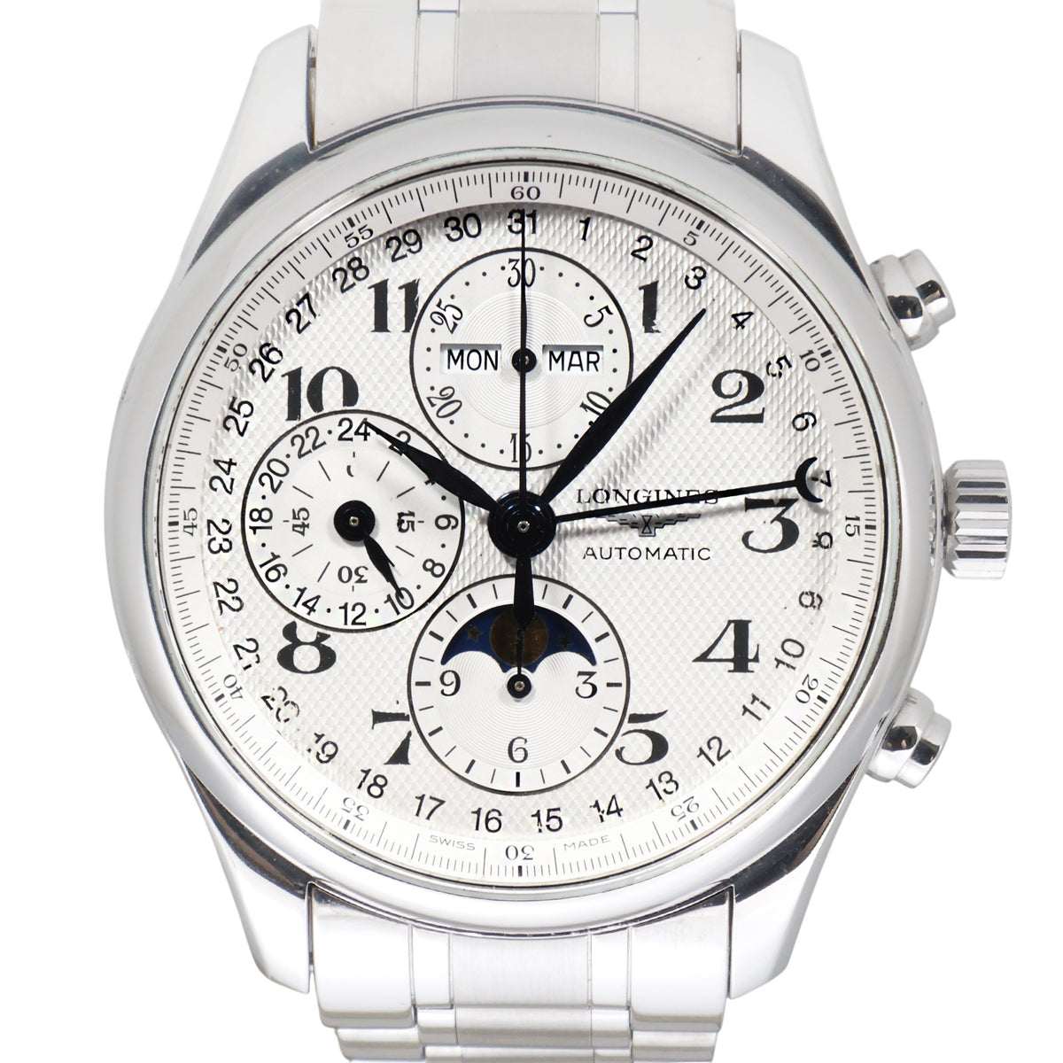 Longines L2.773.4.78.6 Master Collection Moonphase Chrono Automatic Watch