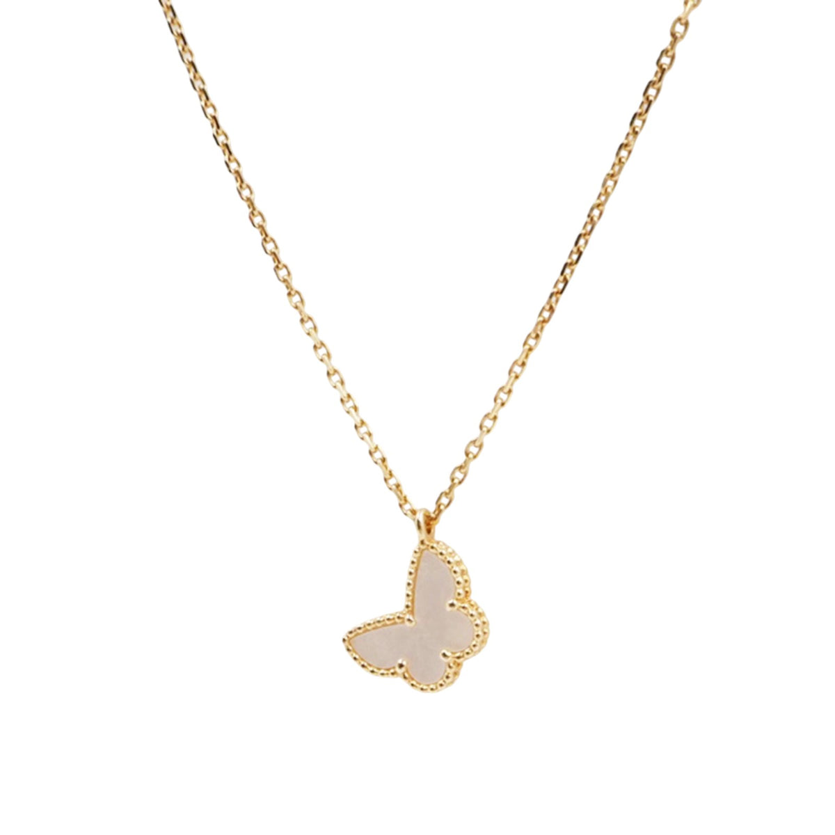 Van Cleef & Arpels ARF69300 Yellow Gold Butterfly Sweet Necklace