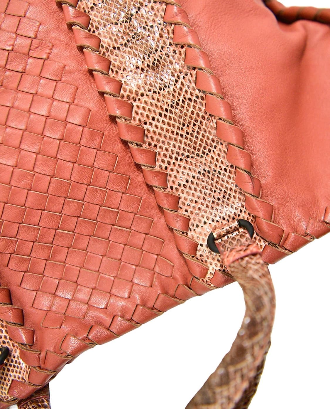 Bottega Veneta Lizard Stitch Two-Way Bag