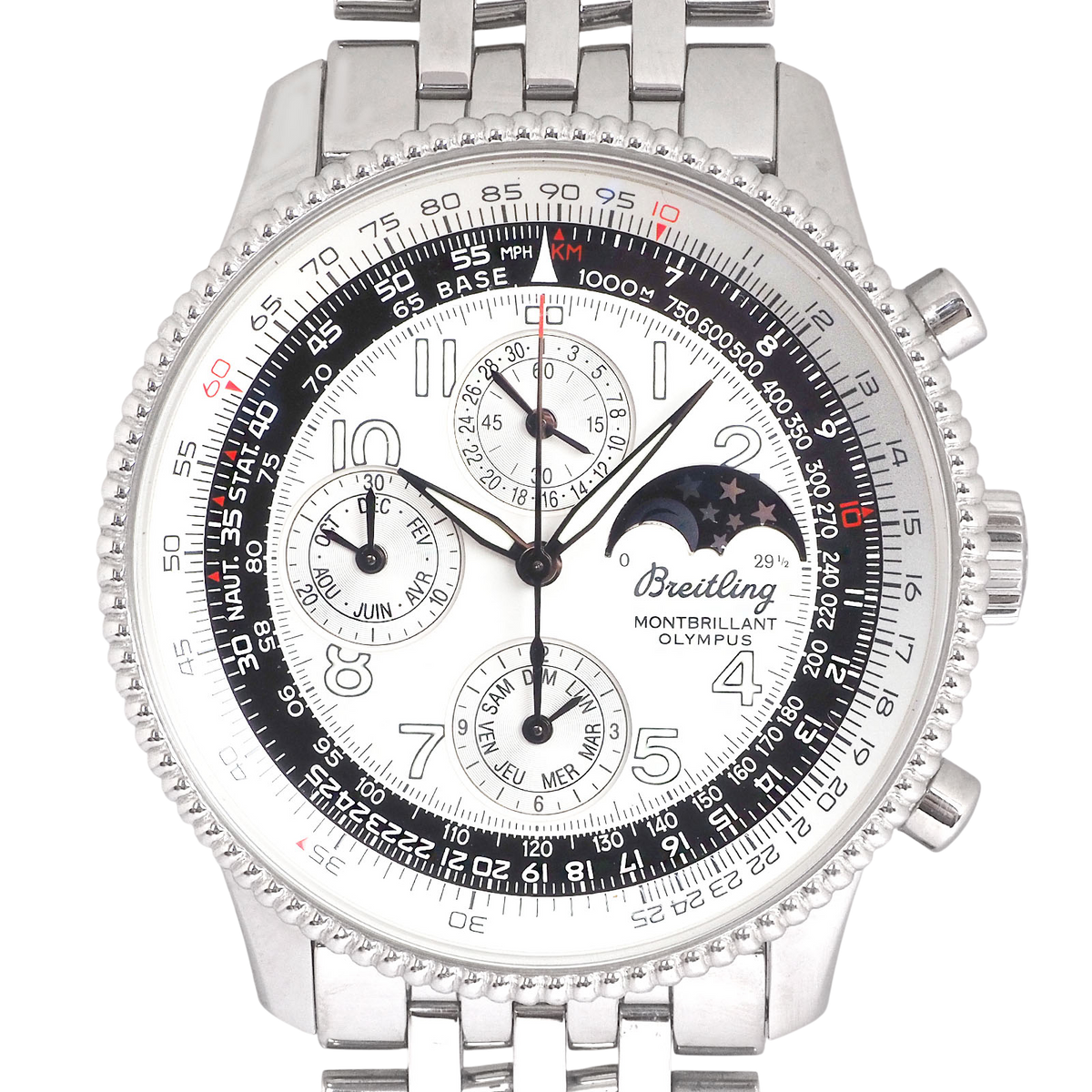 Breitling A19350 Navitimer Moonphase Automatic Watch