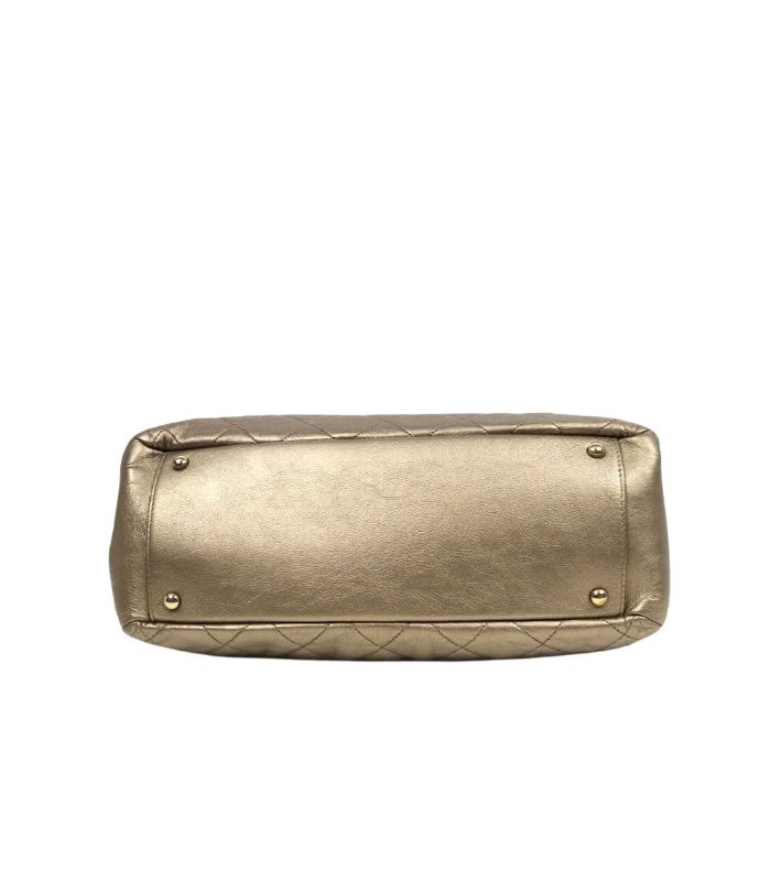 Chanel Gold Quilted CC Chain Shoulder Bag