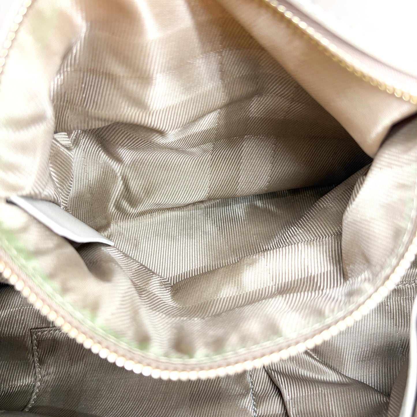 Burberry Quilted Lambskin Leather Buckle Hobo Bag Taupe