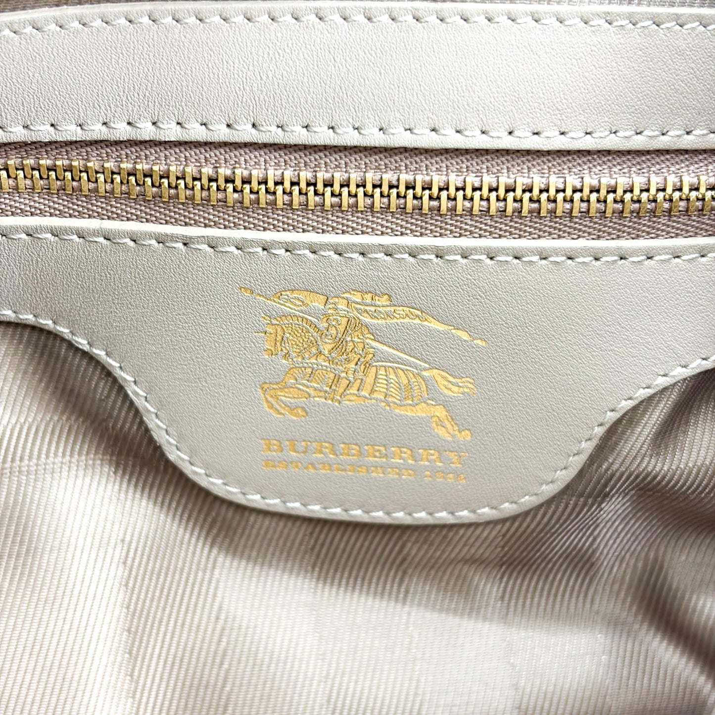 Burberry Quilted Lambskin Leather Buckle Hobo Bag Taupe