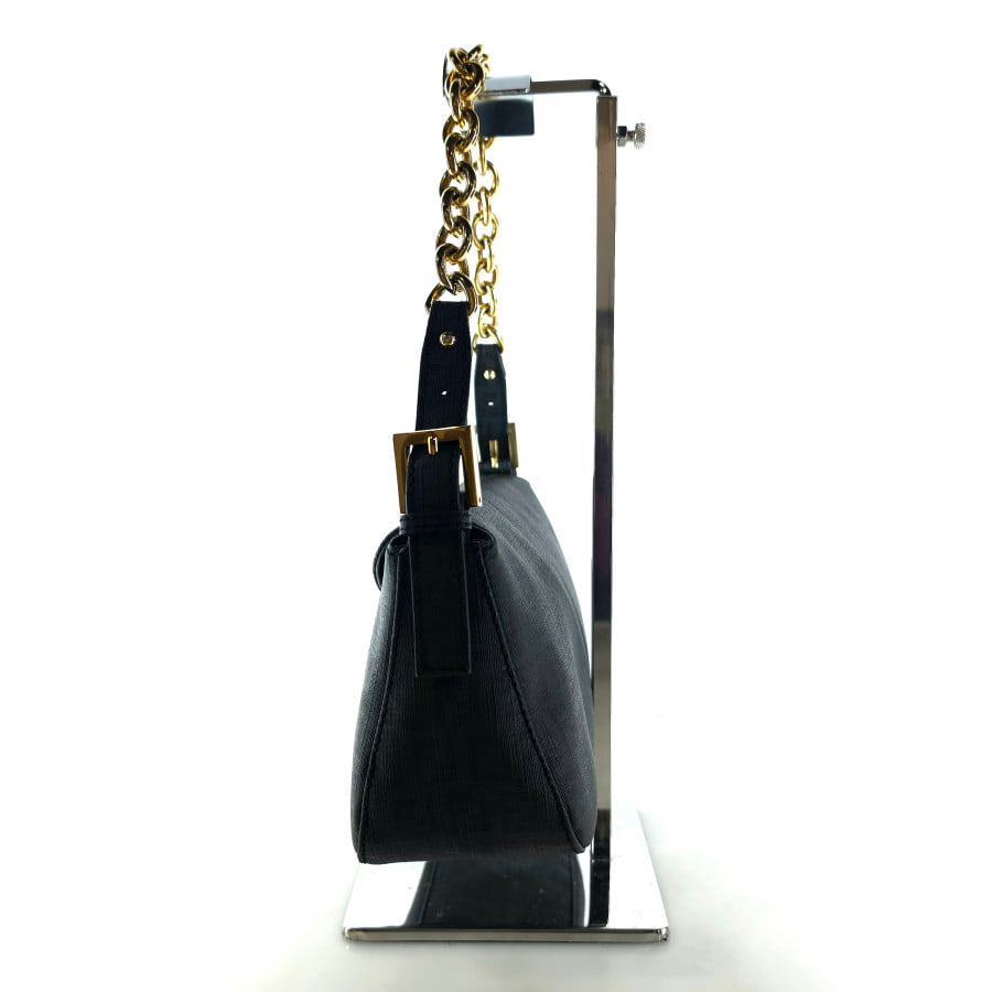 Mini FF Canvas Mamma Chain Shoulder Hobo Bag 8BR003