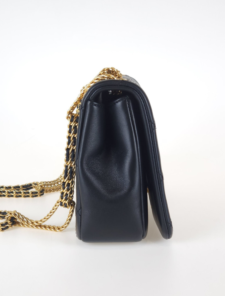 Small CC Logo Flap Gold Chain Shoulder Bag AS2975