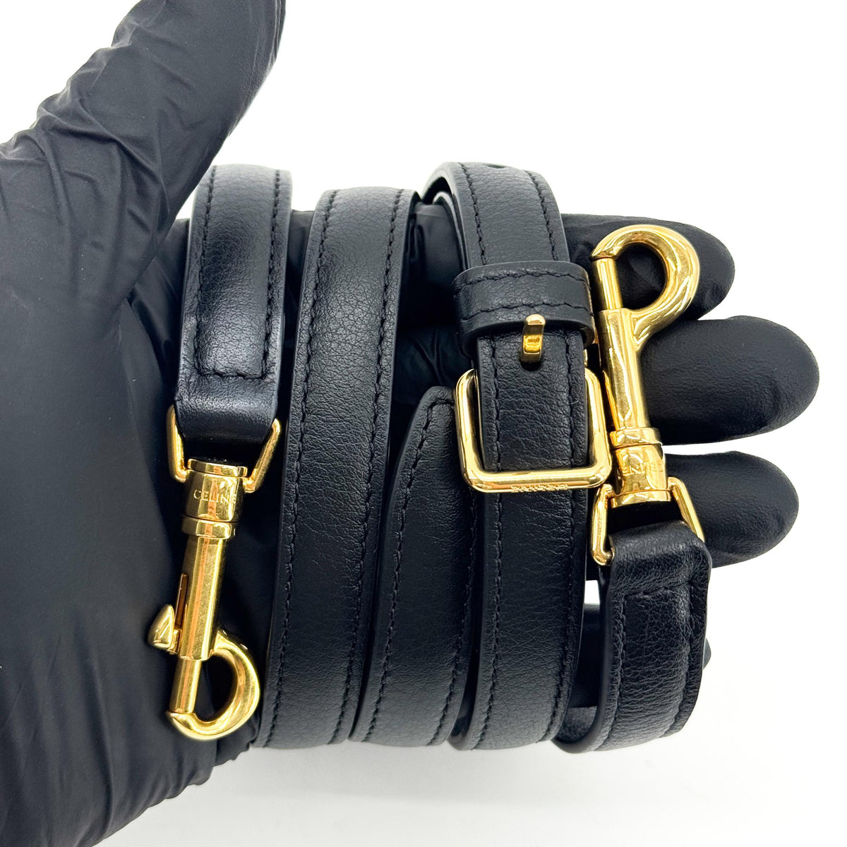 Celine Small Triomphe Top Handle Bag Black
