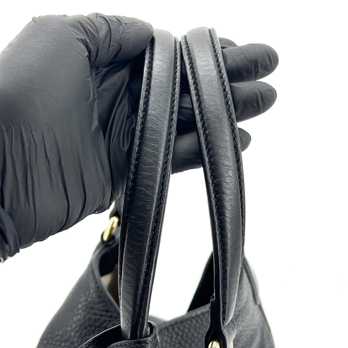 Gucci Soho Interlocking G Leather Tote Bag Black