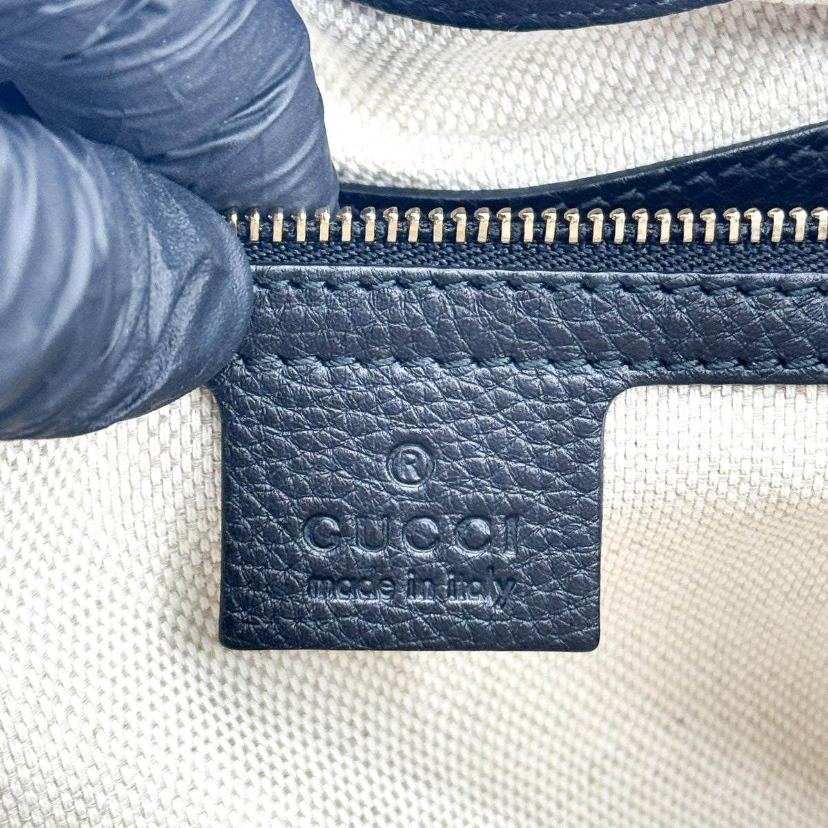 Gucci Soho Interlocking G Leather Tote Bag Black