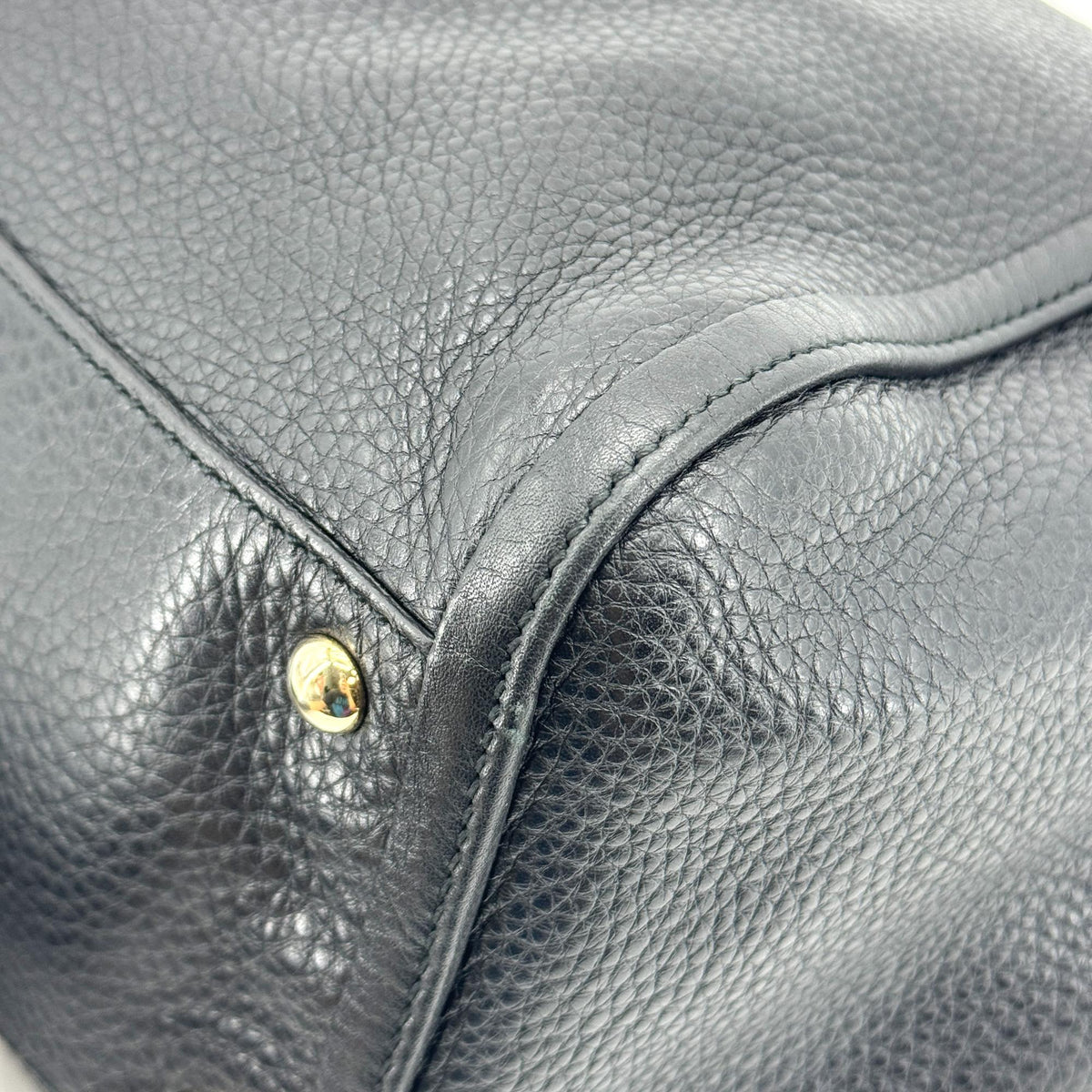 Gucci Soho Interlocking G Leather Tote Bag Black