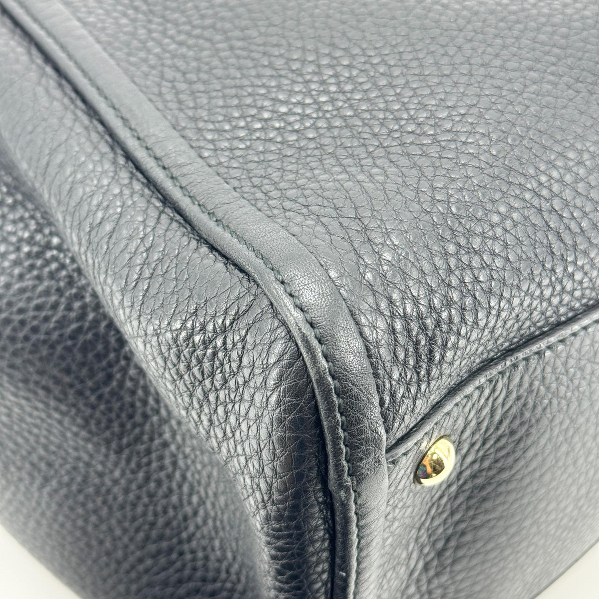 Gucci Soho Interlocking G Leather Tote Bag Black
