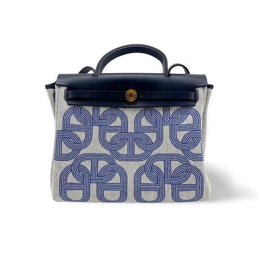 Hermès Herbag Zip 31 Chandal Navy