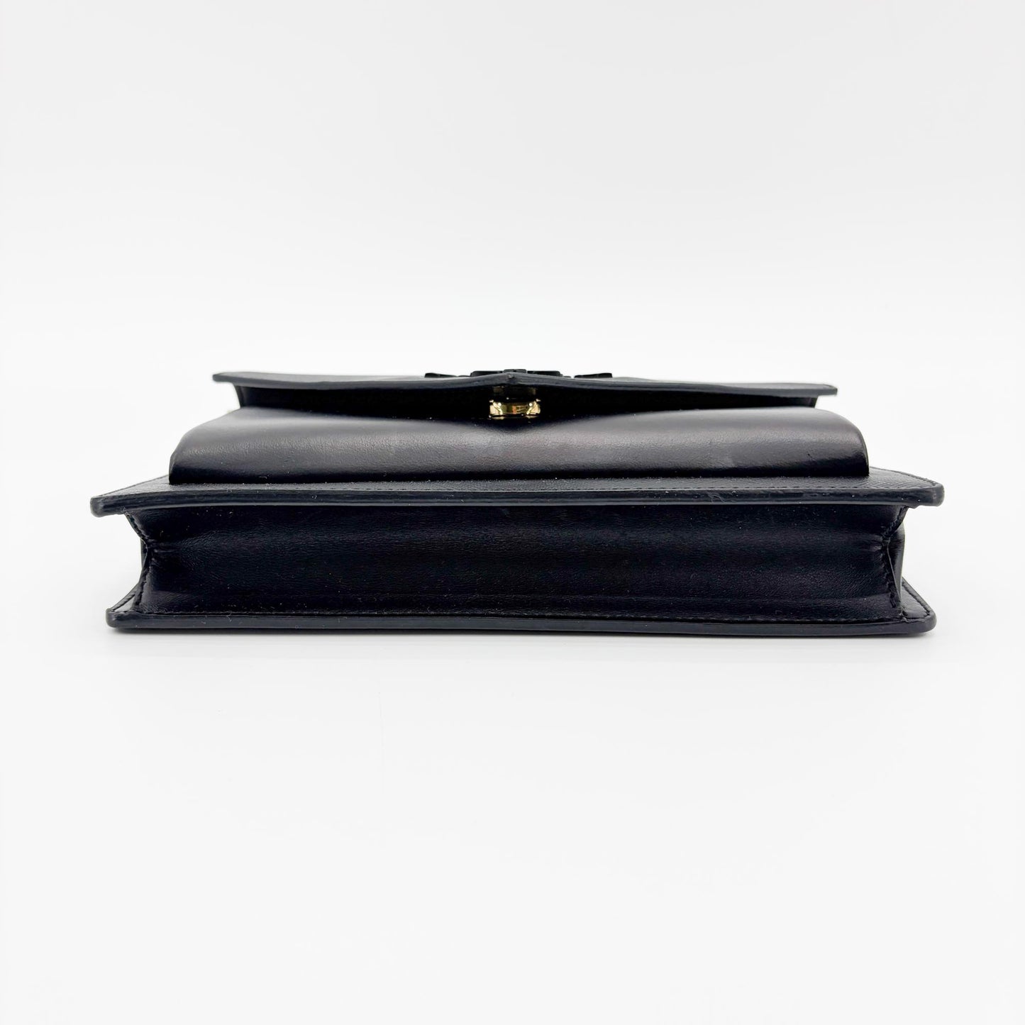 Prada Saffiano Soft Calf Envelope Clutch Black
