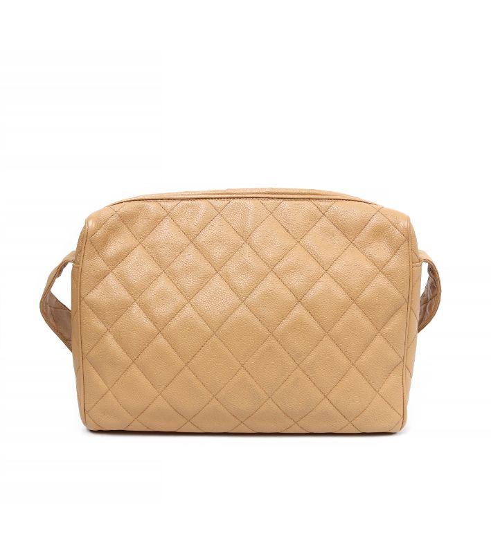 Chanel Beige Golden Ball Shoulder Bag