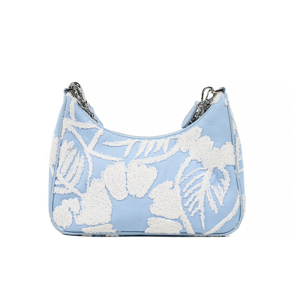 Prada Blue 2005 Re-Edition Multi Hobo Crossbody Bag